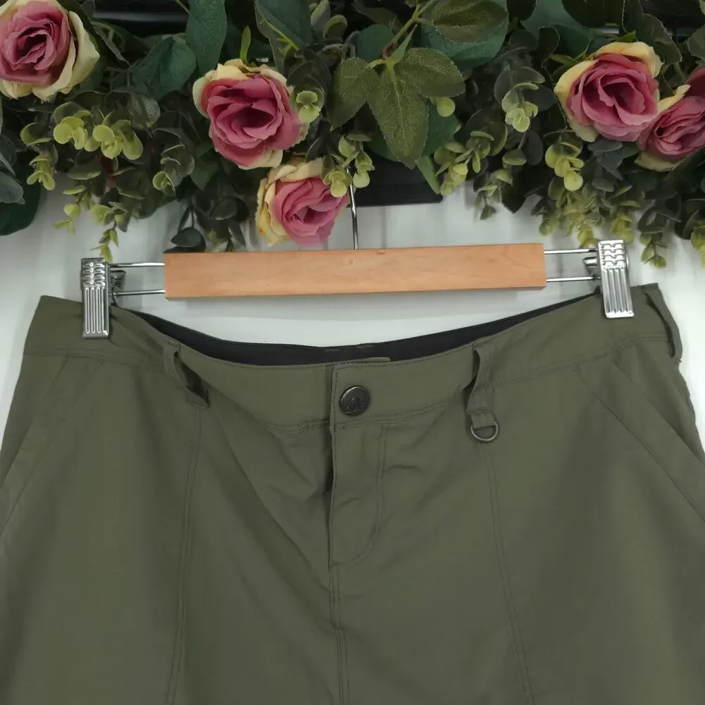REI Northway Green Casual Walking Hiking Outdoor Skort Skirt Size 10